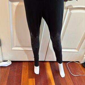Killstar Black Gothic Duchess Black Leggings size Medium